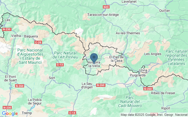 Kaart met locatie Casa de la Vall